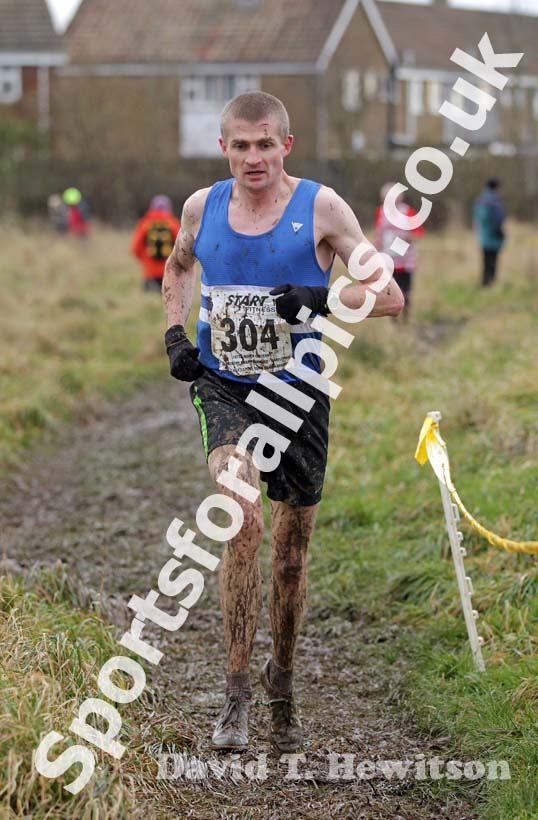 Peter Newton (Morpeth) during the 2012 North East Championships, Summerhill Country Park, Hartlepool.